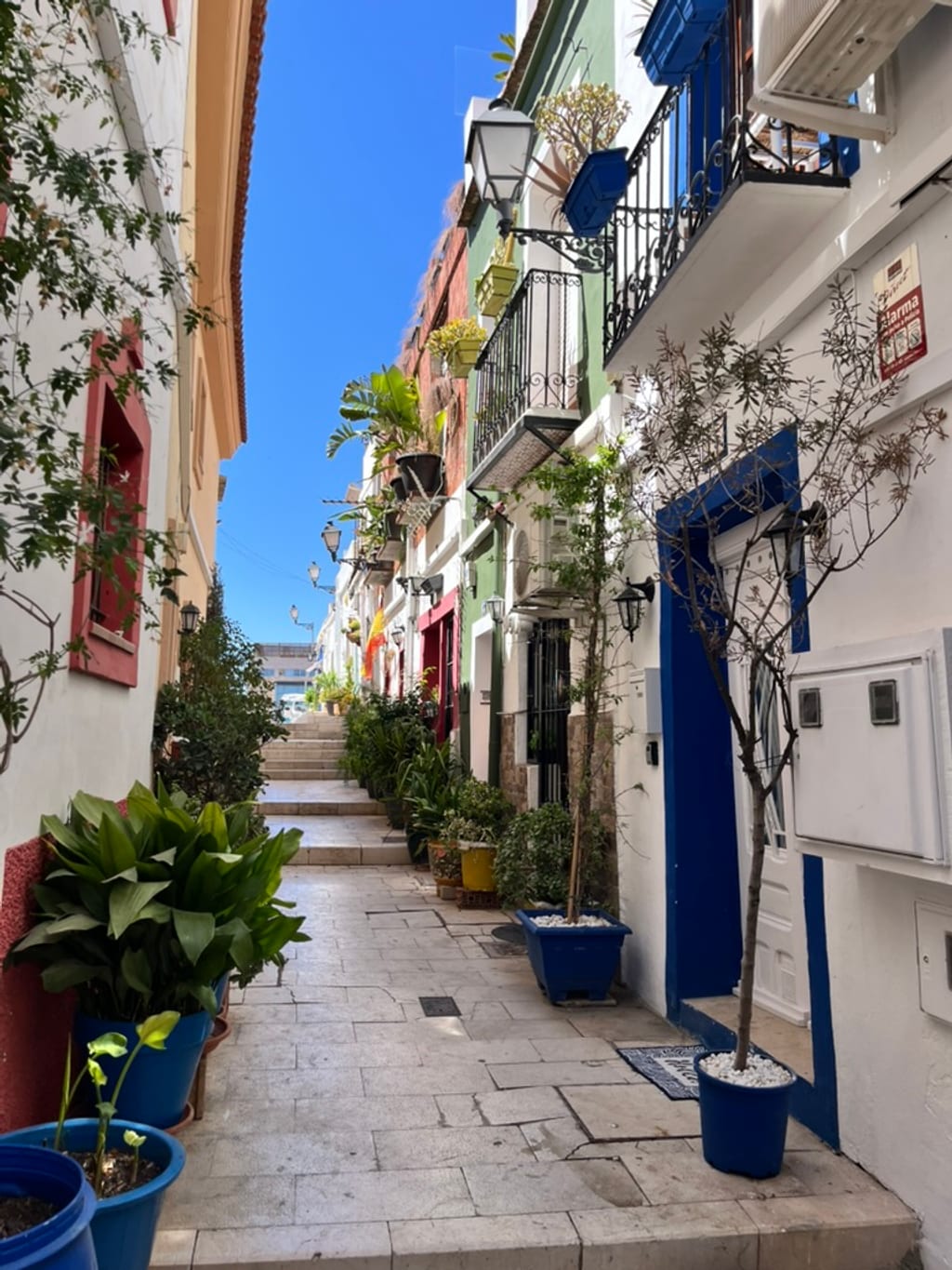 Widok na Alicante z Ermita de Santa Cruz — panorama Starego Miasta