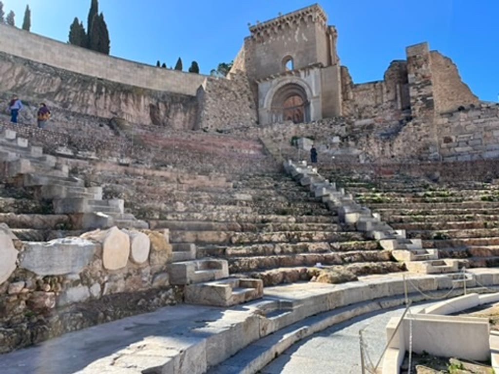 Rzeźby z Muzeum Teatru Rzymskiego w Cartagenie
